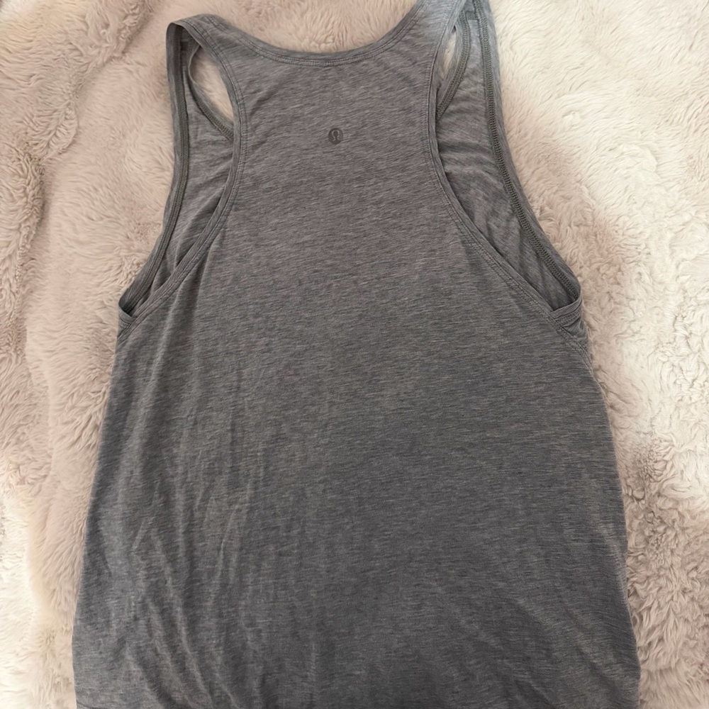 lululemon athletica Heather Gray Racerback Tank